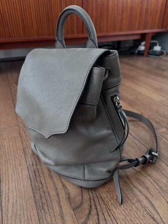 Rag & Bone Mini Pilot Backpack Leather Adjustable Strap